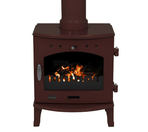 Carron 4.7kW multi-fuel enamel defra stove at Hove Wood Burners