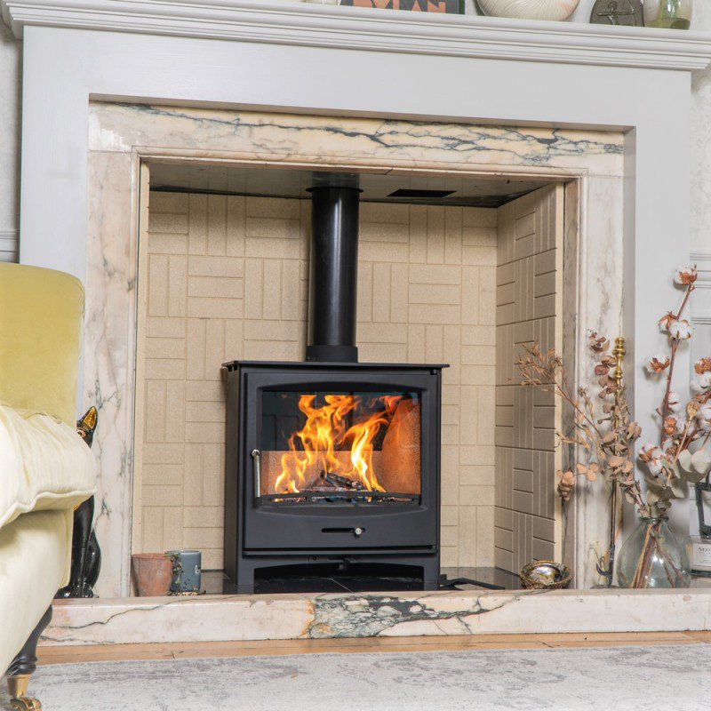hove wood burners | ecosy+ panoramic multi-fuel