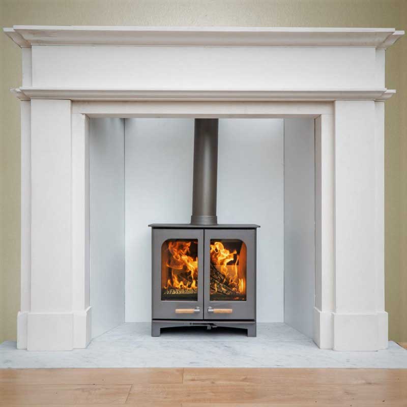 hove wood burners | ecosy+ twin door panoramic