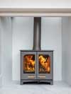 Ecosy+ Panoramic Double Door stove by Hove Wood Burners