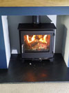 Ecosy PanoramicTraditional Ecodesign stove installed by HOVE WOOD BURNERS