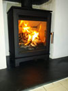 MI Flues Skiddaw ecodesign wood burner fitted in Brighton