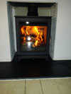 MI Flues Skiddaw ecodesign wood burner by HOVE WOOD BURNERS