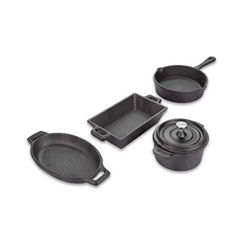 Minature cast iron cook set at Hove Wood Burners