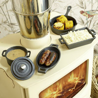 minature cast iron cookware set hove wood burners