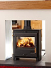 OER double sided ecodesign enamel stove fitted in Brighton and Hove by Hove Wood Burners