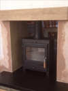 OER double sided ecodesign stove installed in Hove
