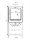 Saltfire Peanut stove 5kW ecodesign specifications logstore Sussex
