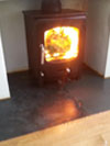 Saltfire ST-X4 ecodesign 2022 defra log burner fitted in central Brighton