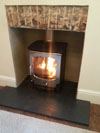 Saltfire ST-X5 multi-fuel defra ecodesign stove fitted in fiveways Brighton