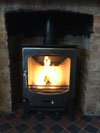 Saltfire ST-X8 multi-fuel defra stoveinstalled in Hanover Brighton