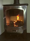 Saltfire ST-X8 multi-fuel log burner at Hove Wood Burners
